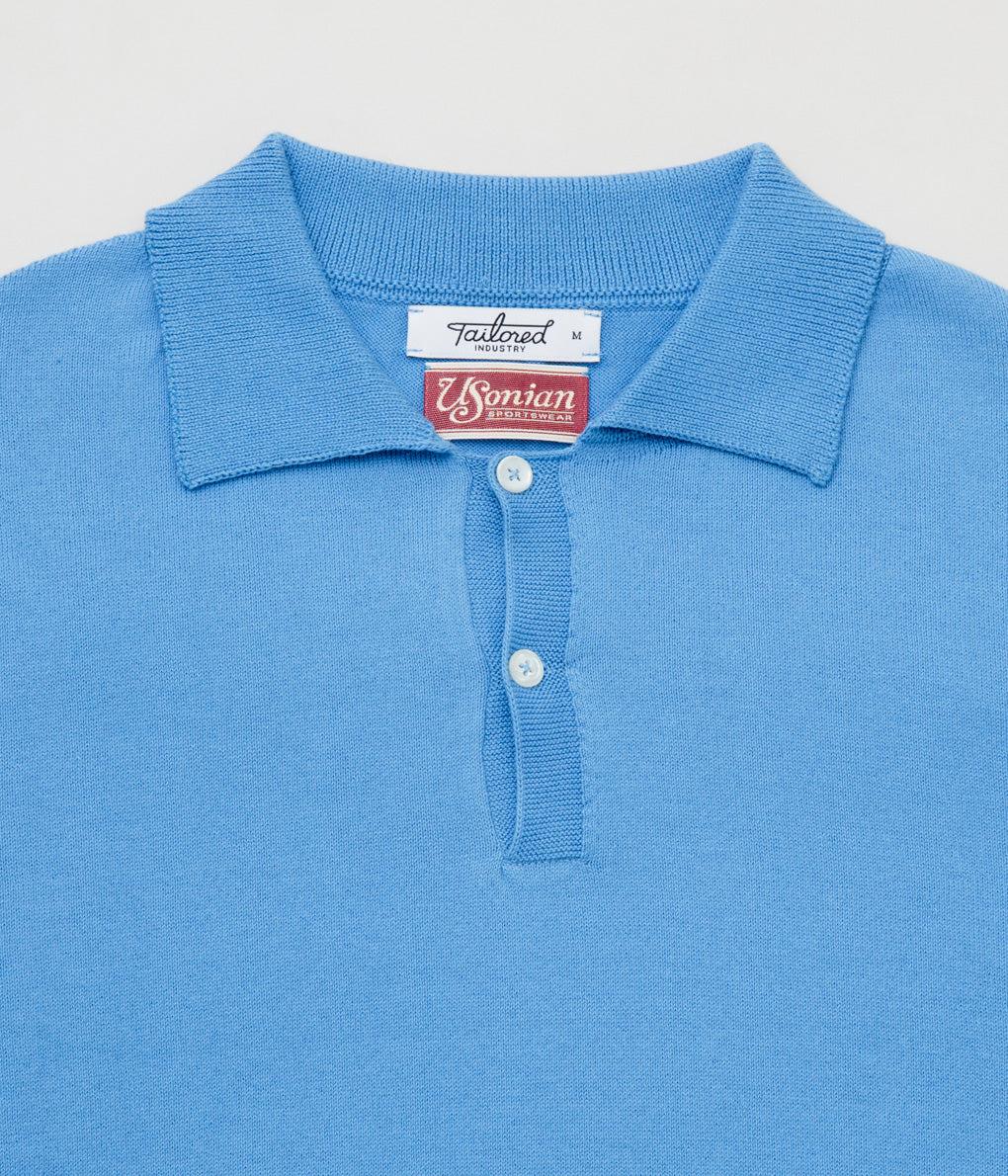 USONIAN SPORTSWEAR "RENE LONG SLEEVE POLO"(FIUME)