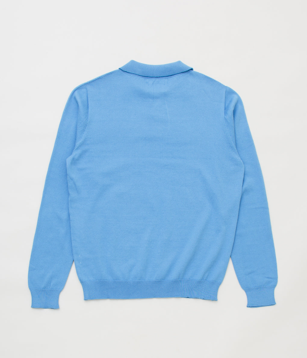 USONIAN SPORTSWEAR "RENE LONG SLEEVE POLO"(FIUME)