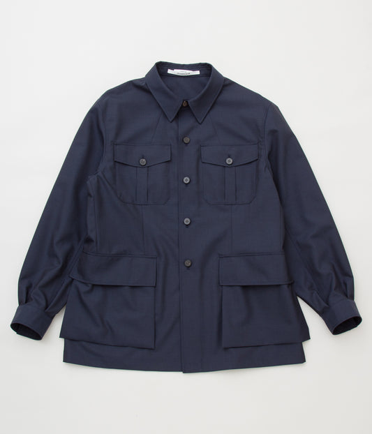 ANSNAM "MILITARY JACKET (MOHAIR TROPICAL WOOL)" (NAVY)