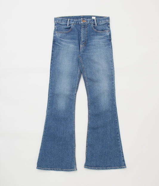 YOUNG & OLSEN THE DRYGOODS STORE "ORGANIC DENIM BIG BELLS"(WASHED OUT)