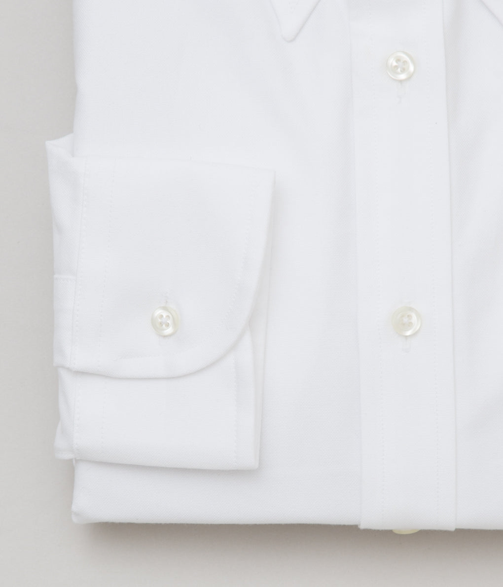 INDIVIDUALIZED SHIRTS "CAMBRIDGE OXFORD HERITAGE COLLECTION TAB COLLAR SHIRT (WHITE)"