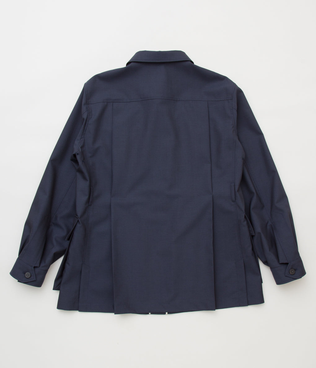 ANSNAM "MILITARY JACKET (MOHAIR TROPICAL WOOL)"(NAVY)