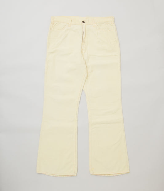 VINTAGE CLOTHING "70'S LEVI'S YELLOW CORDUROY 646 PANTS"(W35/L31)