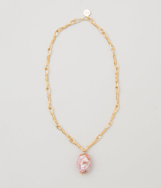 SISI JOIA "EXCLUSIVE VOLCANO NECKLACE"(PINK OVAL)