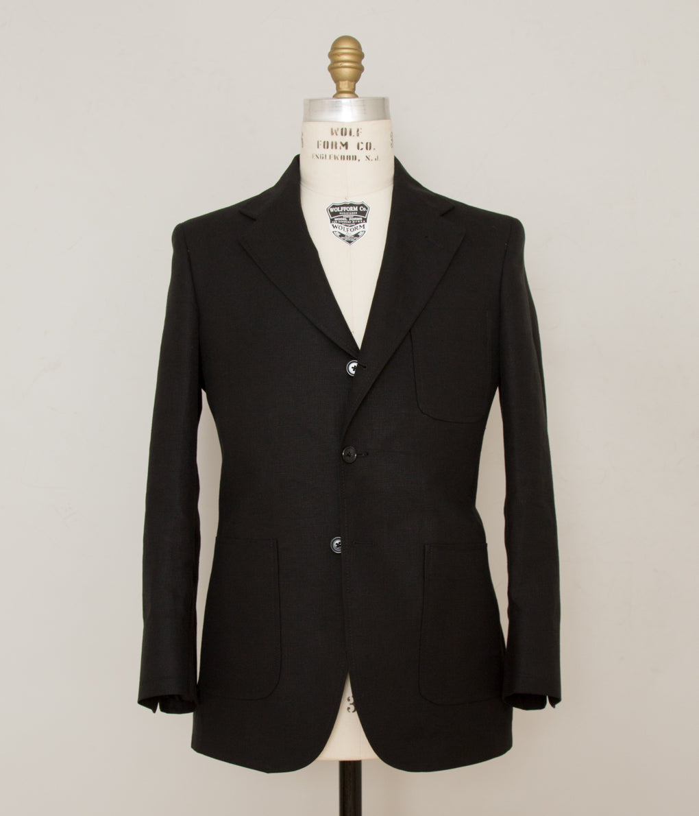 INDIVIDUALIZED CLOTHING "LINEN JACKET" (BLACK)