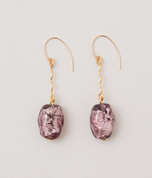 SISI JOIA "WIGGLY EARRINGS"(LILAC SILVER)