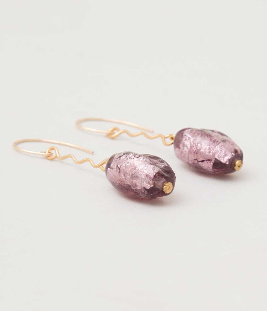 SISI JOIA "WIGGLY EARRINGS"(LILAC SILVER)