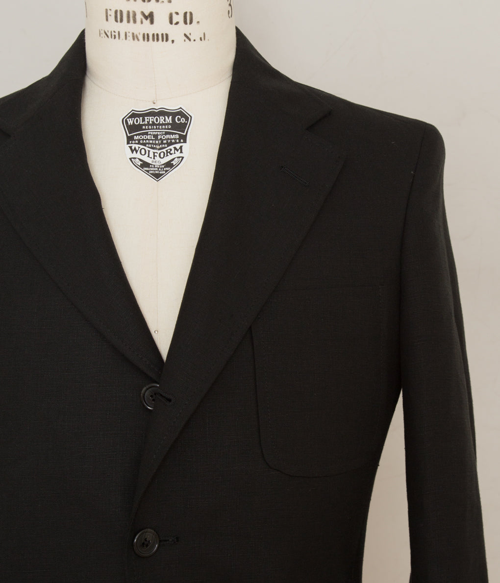 INDIVIDUALIZED CLOTHING "LINEN JACKET" (BLACK)