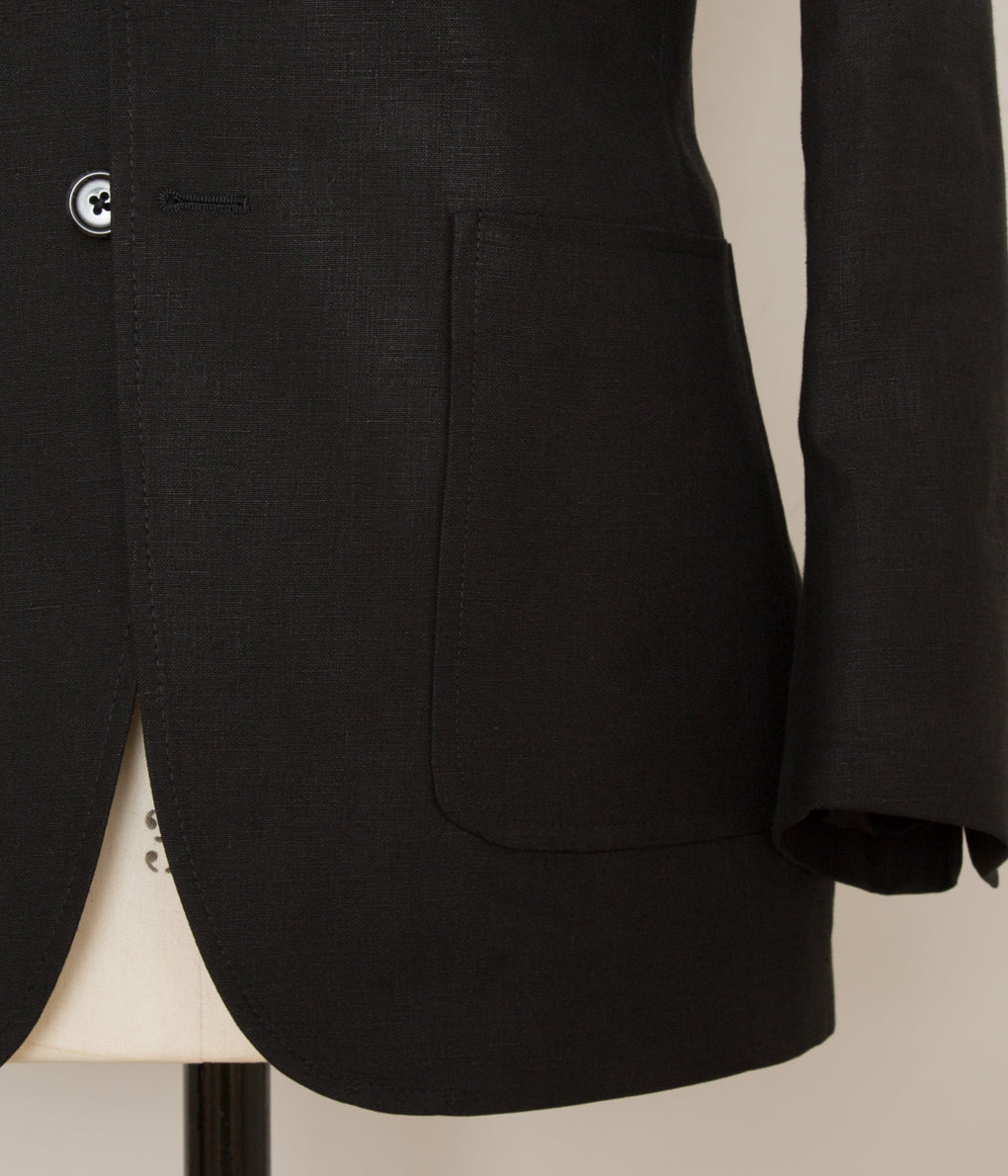 INDIVIDUALIZED CLOTHING "LINEN JACKET" (BLACK)