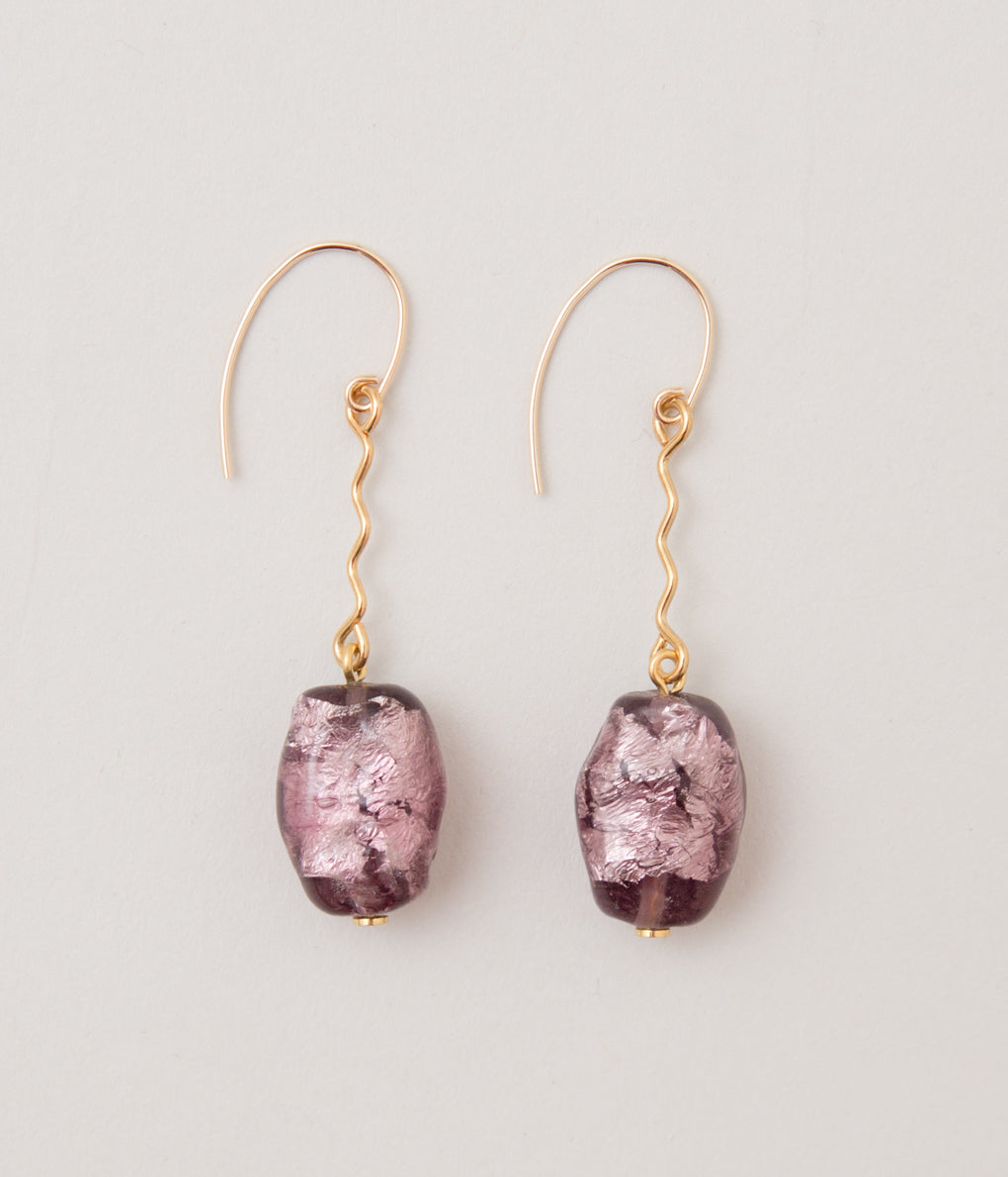 SISI JOIA "WIGGLY EARRINGS"(LILAC SILVER)