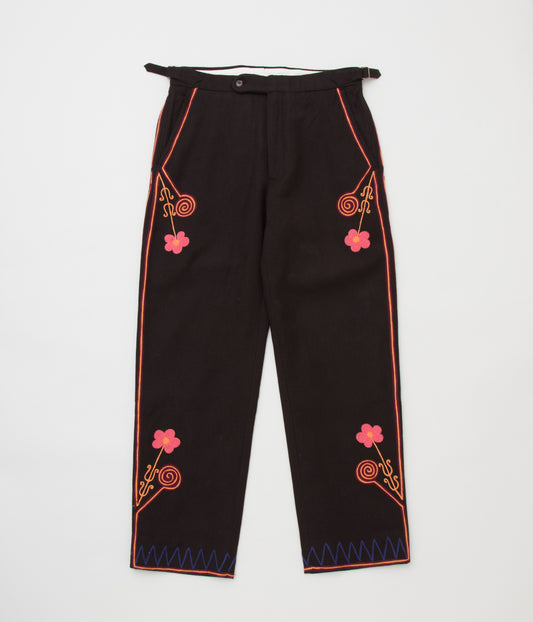 BODE "RANCHER EMBROIDERED TROUSERS"(BROWN MULTI)