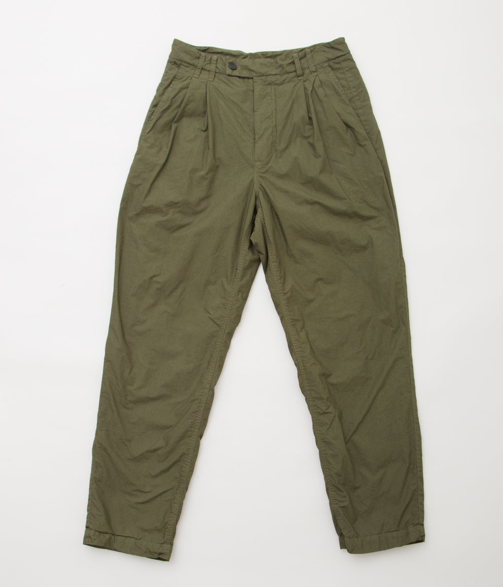 JAMES COWARD "PANTS FOR PIERRE BEAUGER  (GARMENT DYED DOUBLE TYPWRITER)"(OLIVE)