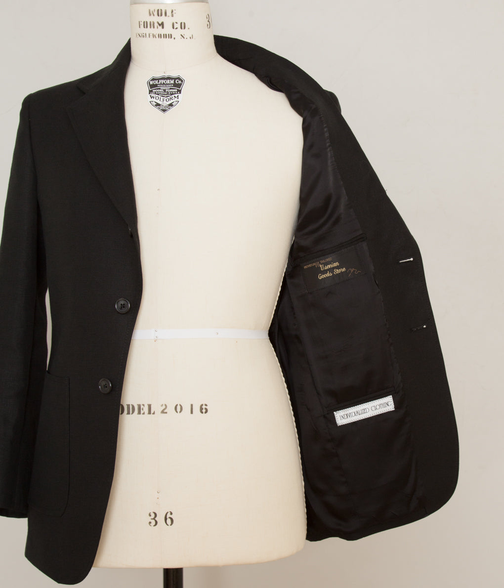 INDIVIDUALIZED CLOTHING "LINEN JACKET" (BLACK)