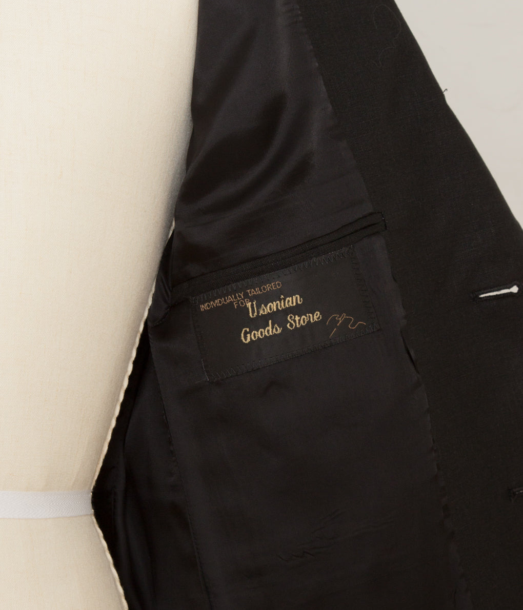 INDIVIDUALIZED CLOTHING "LINEN JACKET" (BLACK)