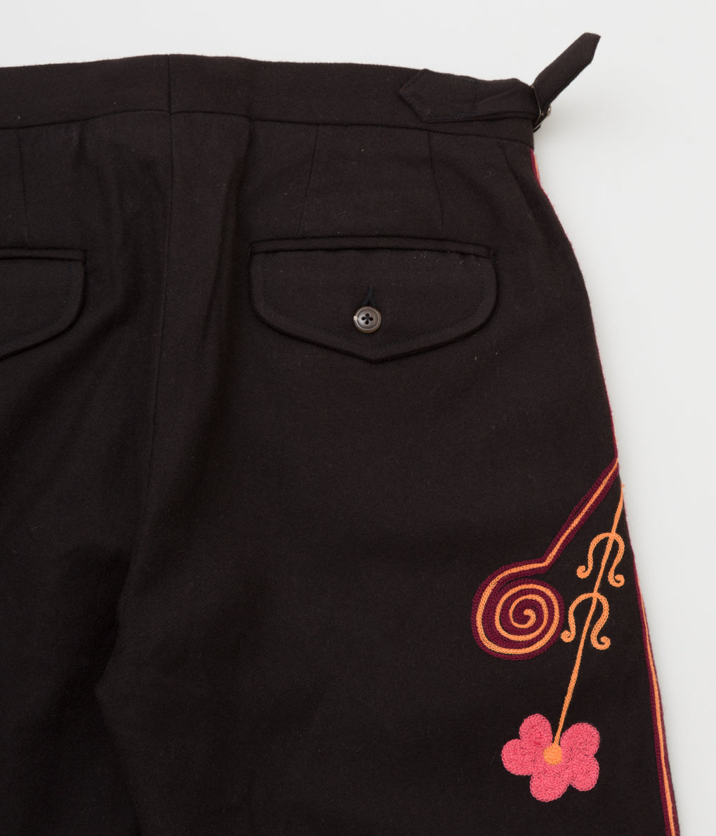 BODE "RANCHER EMBROIDERED TROUSERS" (BROWN MULTI)