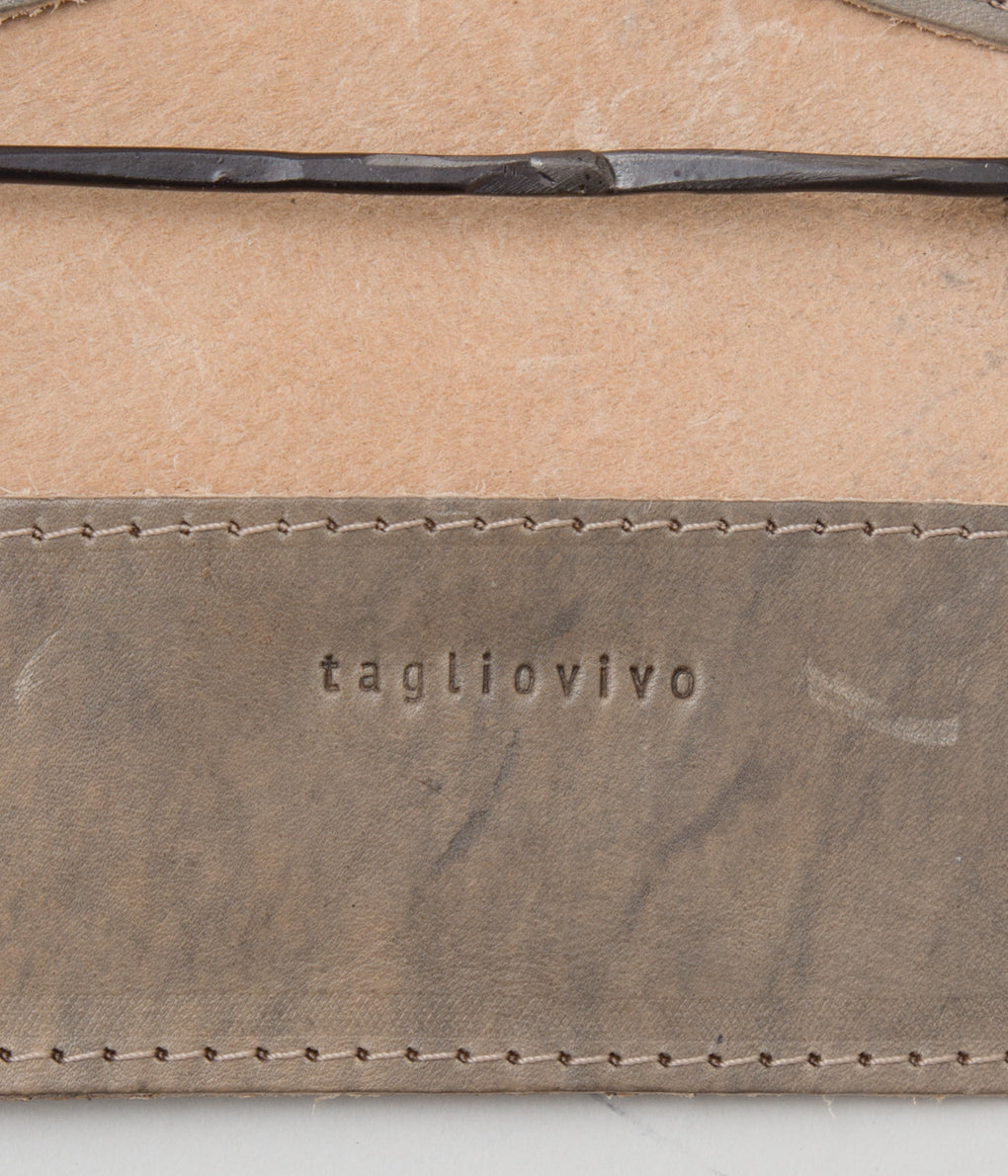TAGLIOVIVO "CARD CASE" (HAND-DYED CULLATTA GRAY BEIGE)