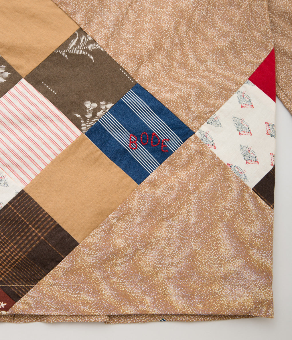 BODE "PONY CALICO QUILT LS SHIRT"(BROWN MULTI)