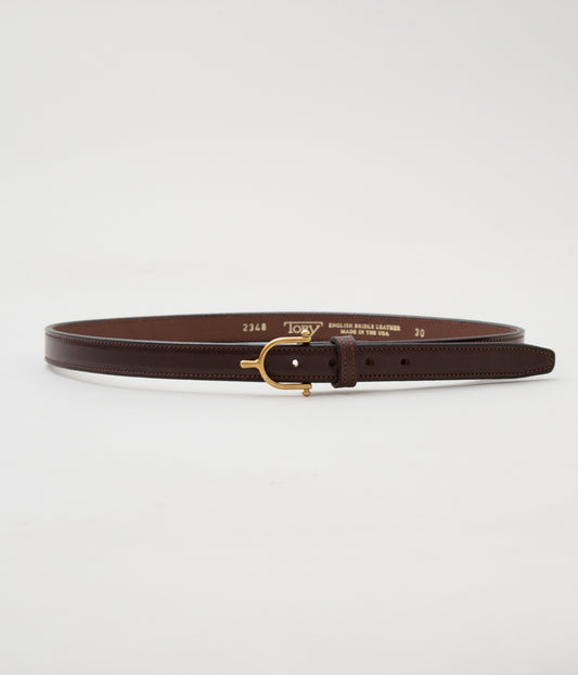 TORY LEATHER "【2348】EQUESTRIAN INSPIRED BELT"(HAVANA×BRASS)