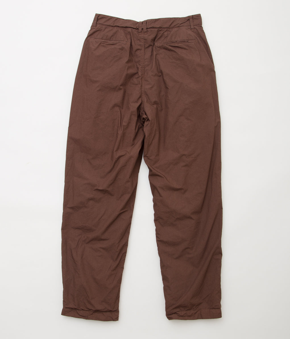 JAMES COWARD "PANTS FOR PIERRE BEAUGER  (GARMENT DYED DOUBLE TYPWRITER)"(BROWN)