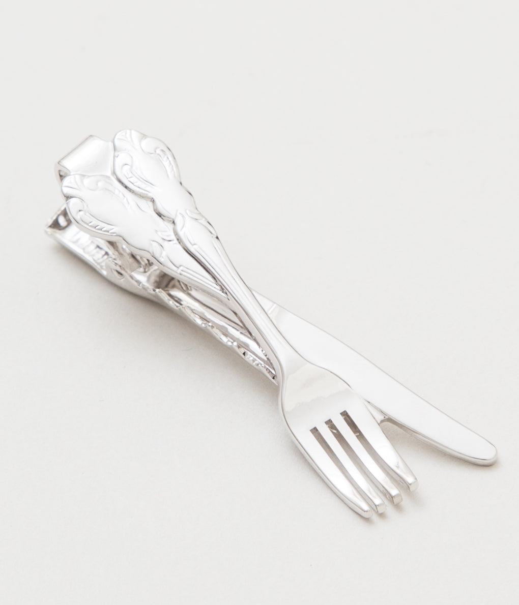 FINE AND DANDY "TIE BARS FORK&amp;KNIFE" (SILVER)