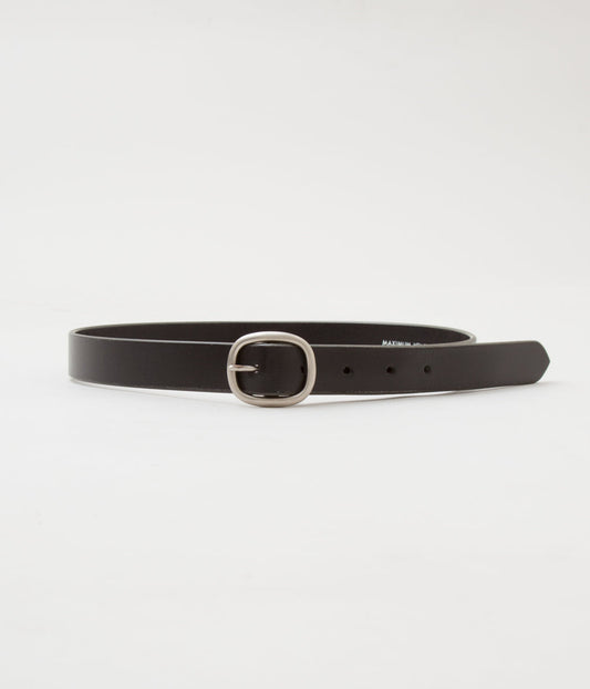 MAXIMUM HENRY "SLIM OVAL BELT"(BLACK)