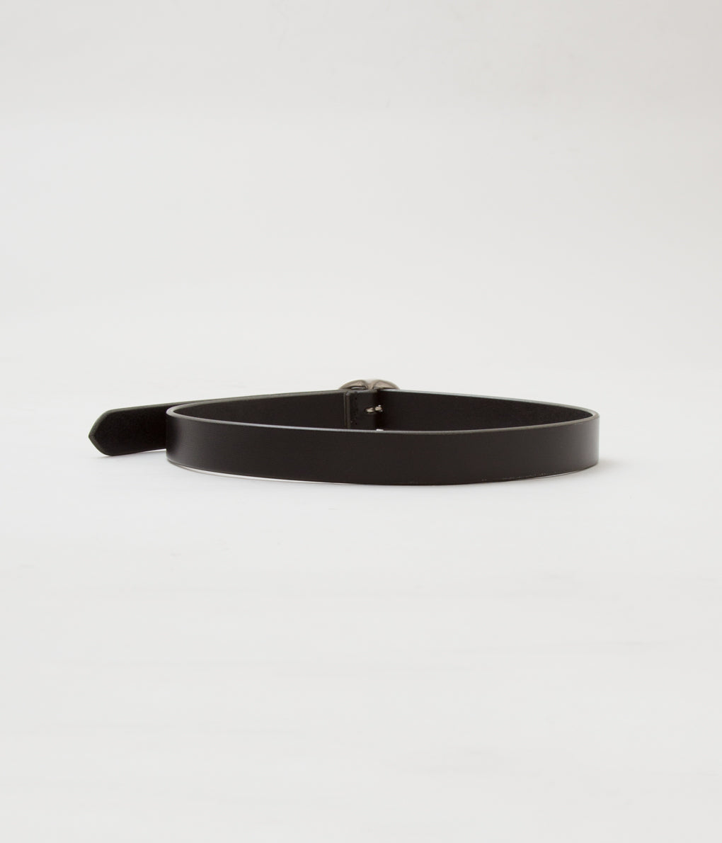 MAXIMUM HENRY "SLIM OVAL BELT"(BLACK)