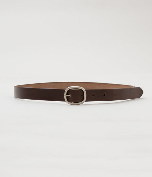 MAXIMUM HENRY "SLIM OVAL BELT"(BROWN)