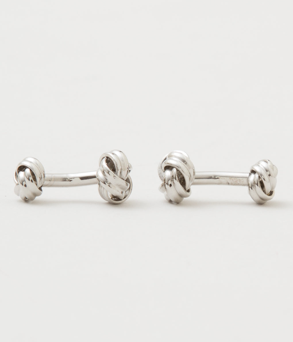 FINE AND DANDY "CUFF LINKS KNOT"(SILVER)