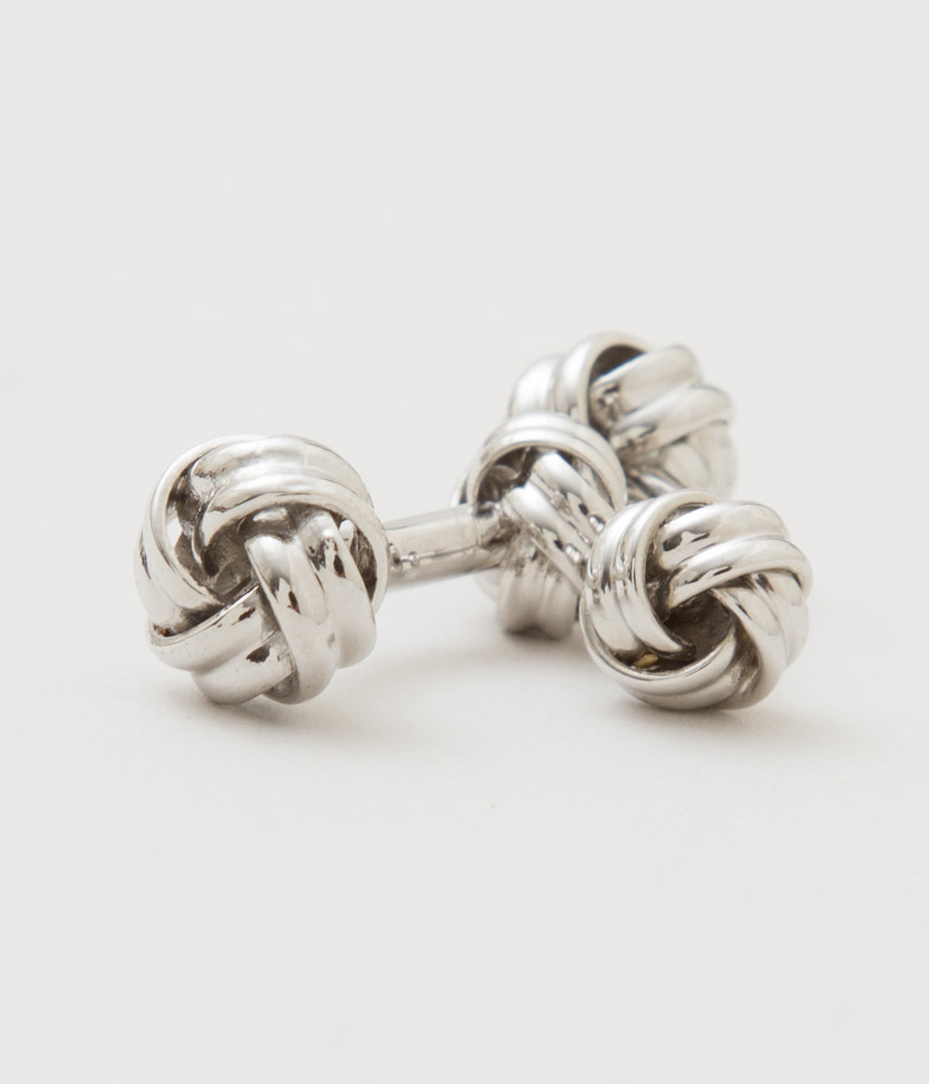 FINE AND DANDY "CUFF LINKS KNOT"(SILVER)