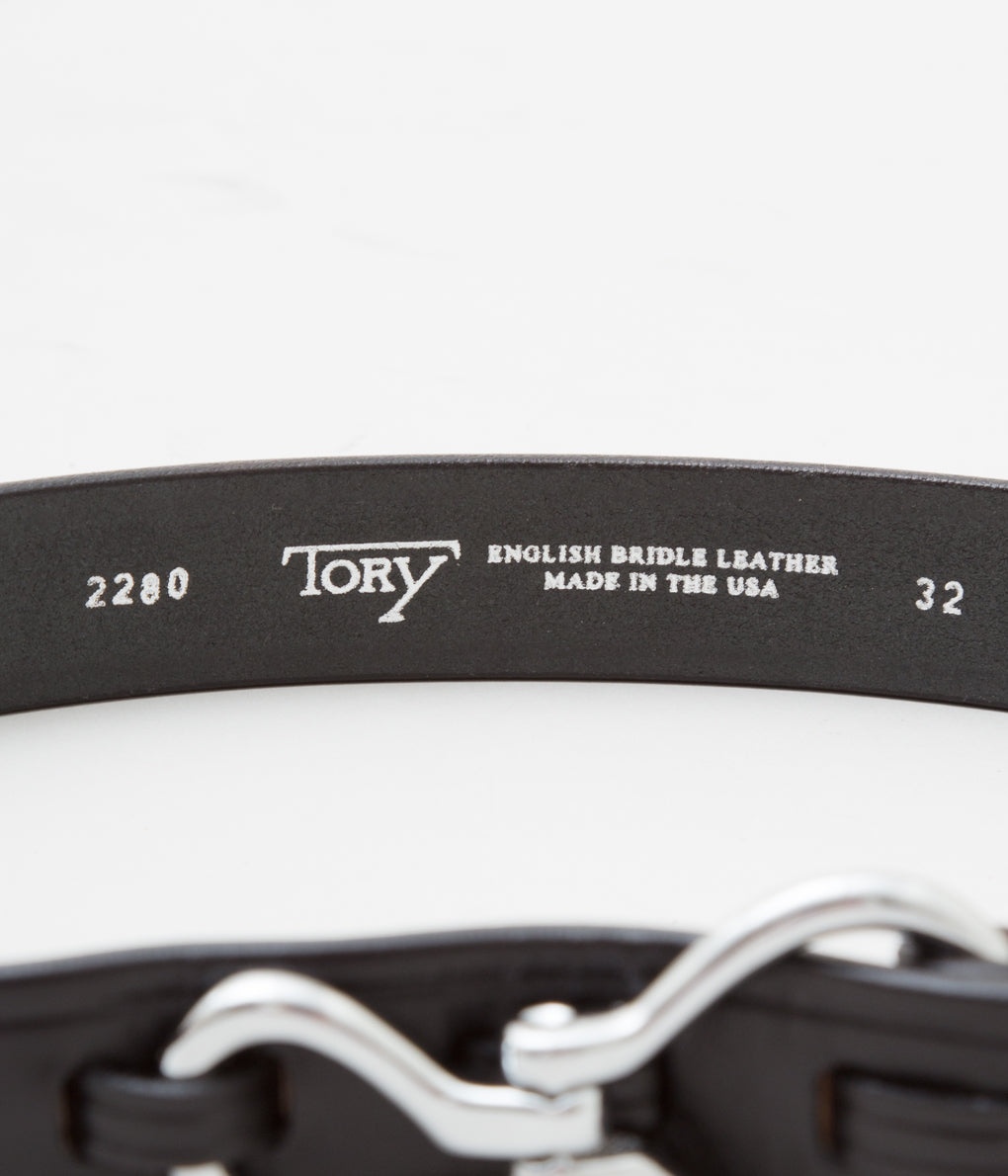 TORY LEATHER "[2280] HOOF PICK BELT" (BLACK×NICKEL)