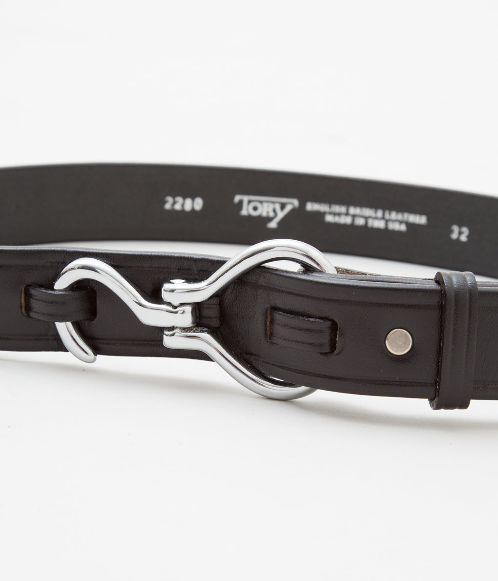 TORY LEATHER "[2280] HOOF PICK BELT" (BLACK×NICKEL)